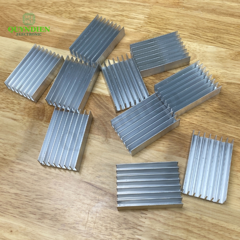 Nhôm tản nhiệt 8 cánh 65x43x17mm