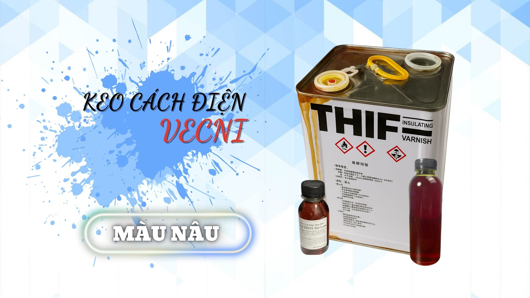 Vecni cách điện màu nâu – chuyên cho quấn motor, biến áp, cuộn dây chịu nhiệt cao.