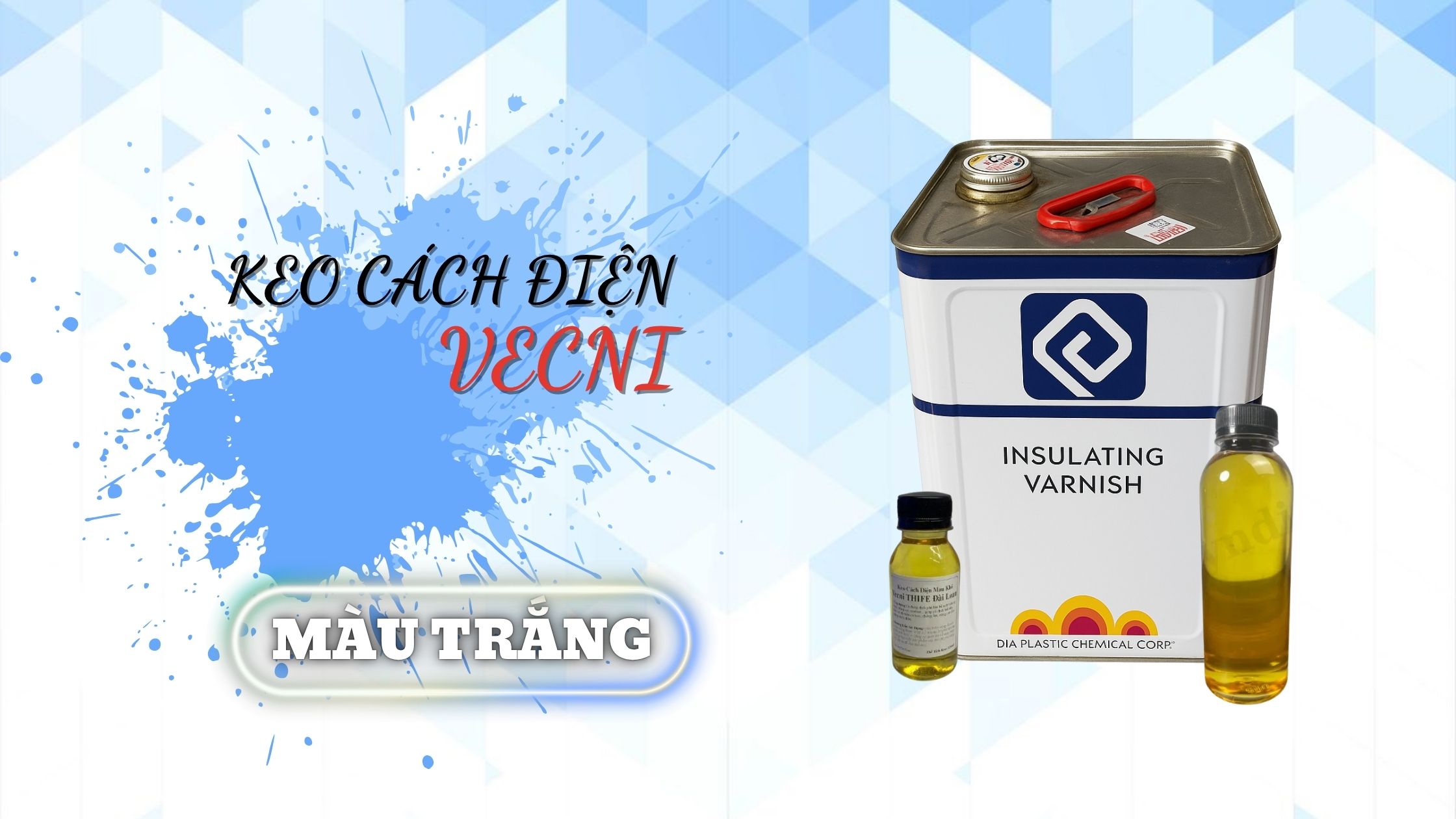 Vecni cách điện màu trắng – phù hợp motor dân dụng, máy bơm, quạt điện, biến áp nhỏ