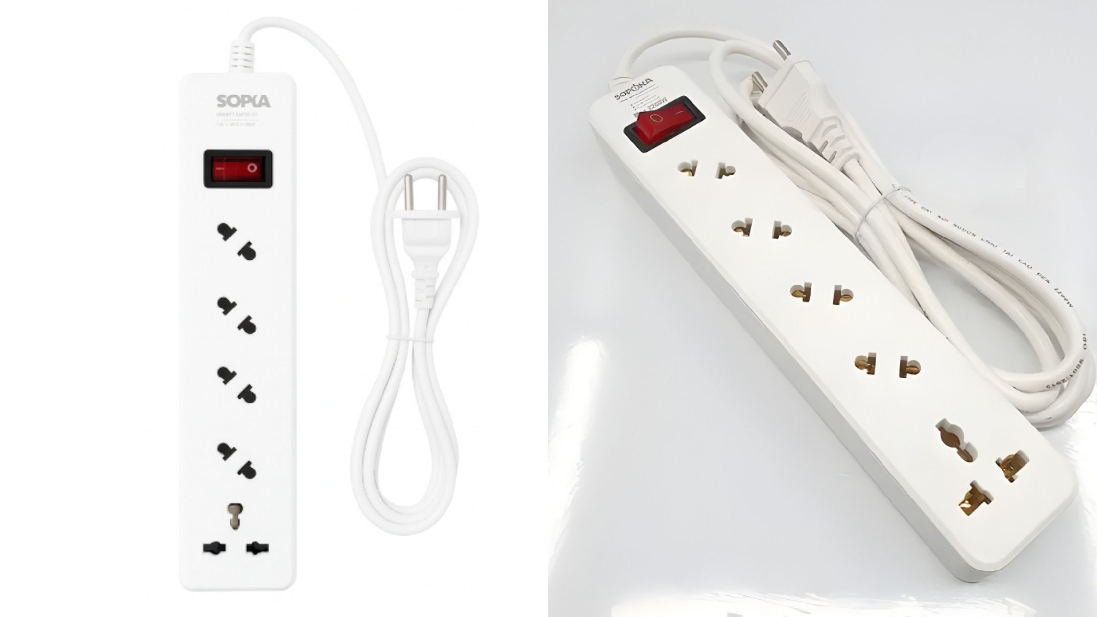 Ổ cắm chéo 5 cửa 2200W 5A2-5 tại Linh Kiện Quỳnh Diễn