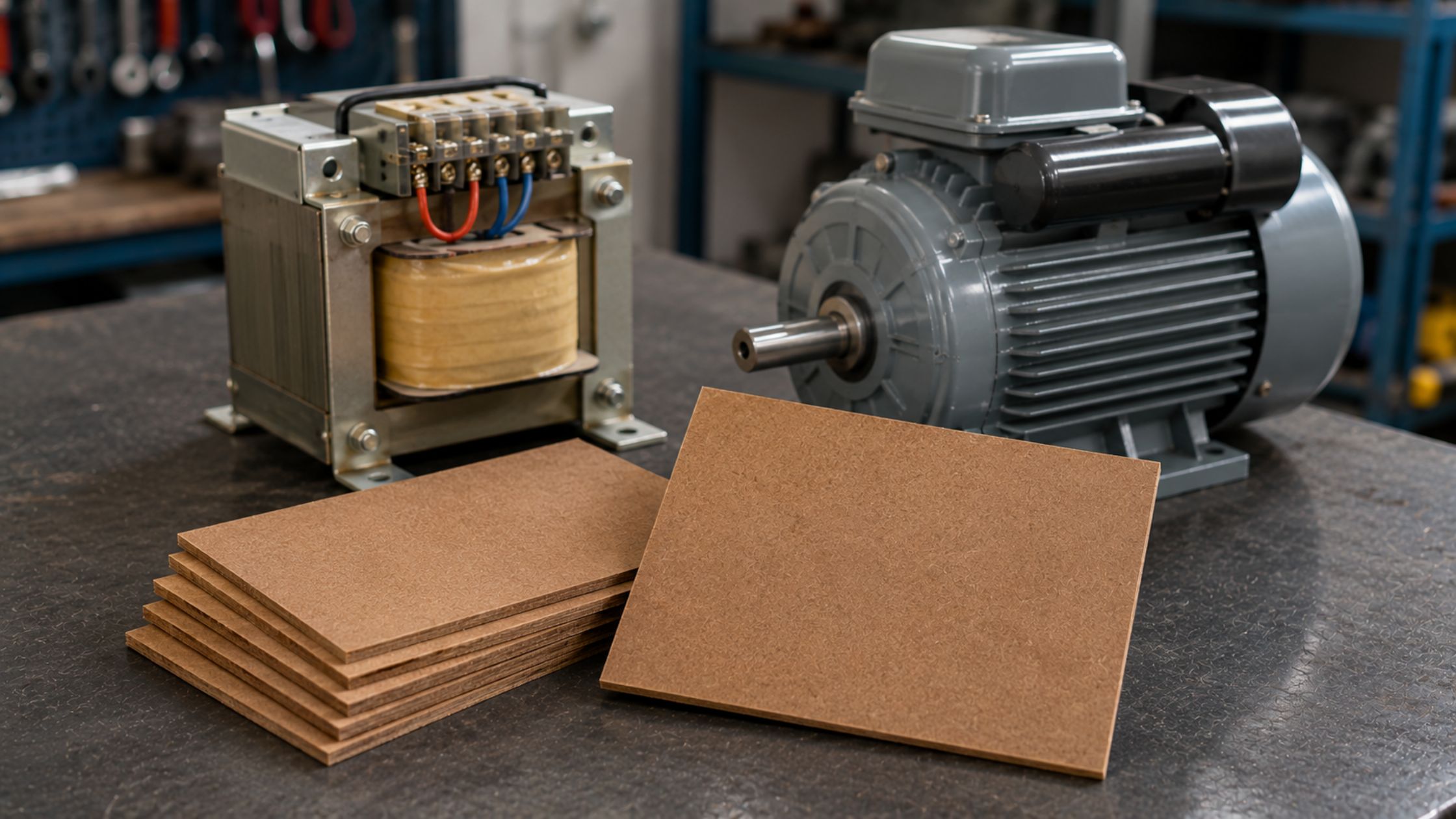 Giấy Presspaper thường được dùng trong máy biến áp nhỏ, motor nhỏ và thiết bị điện dân dụng.
