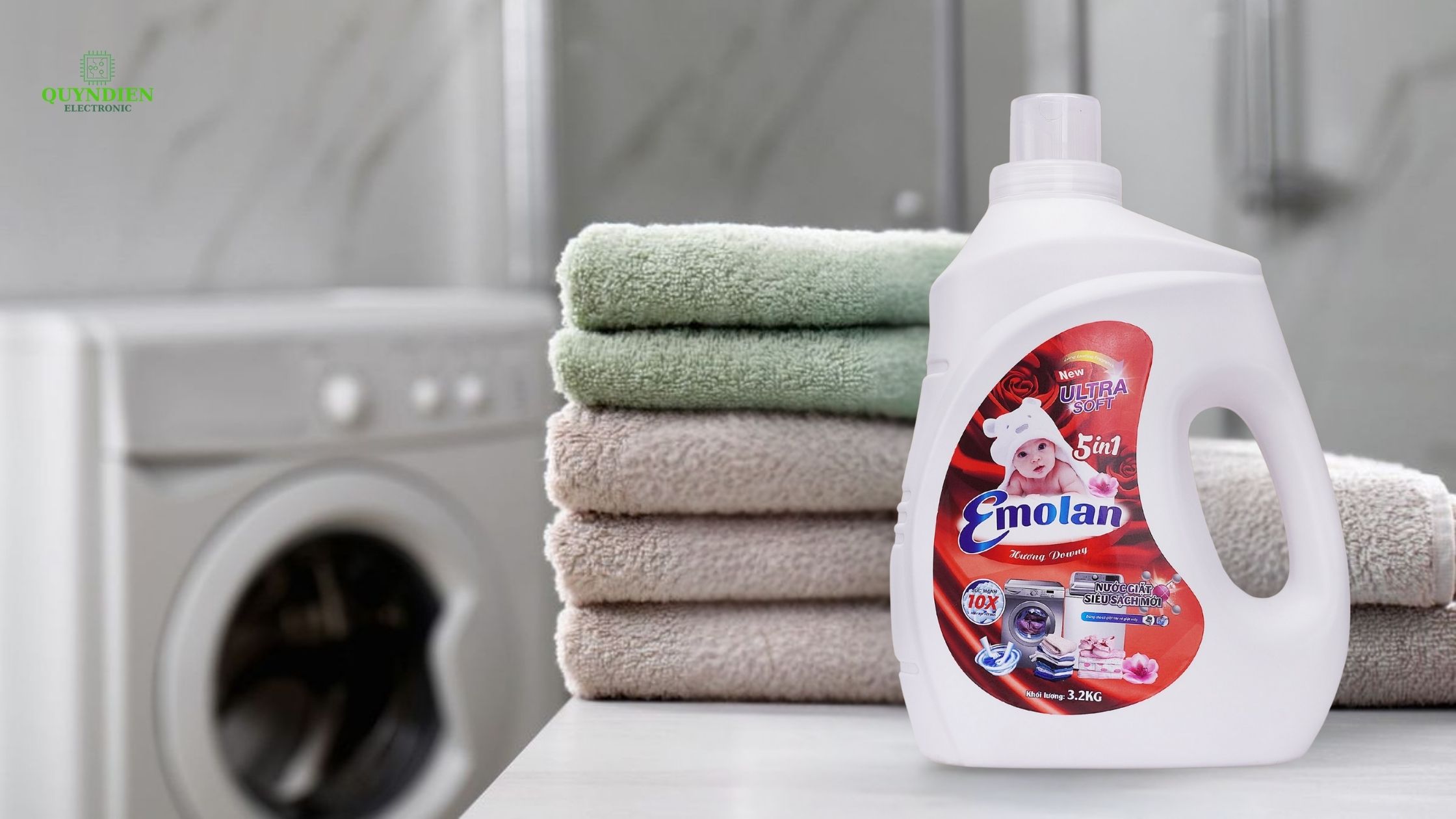 Nước giặt cho bé EMOLAN an toàn, dịu nhẹ, phù hợp cả cho làn da nhạy cảm.