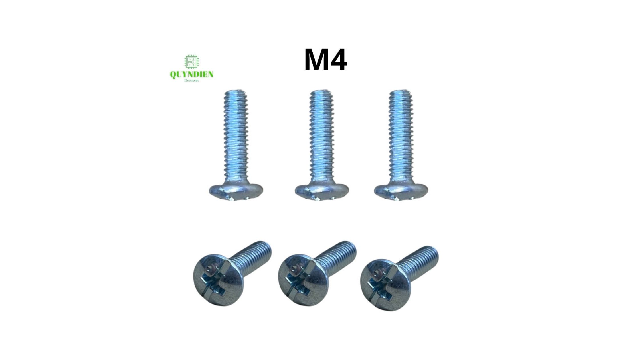 Ốc vít M4 đầu bằng, dễ lắp đặt, ứng dụng đa dạng trong chế tạo và sửa chữa.