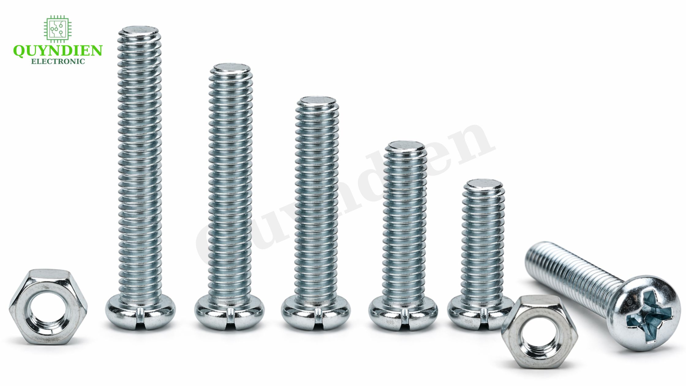 Hình ảnh thực tế ốc vít ren mét M3 M4 M5 dùng trong điện tử và cơ kh