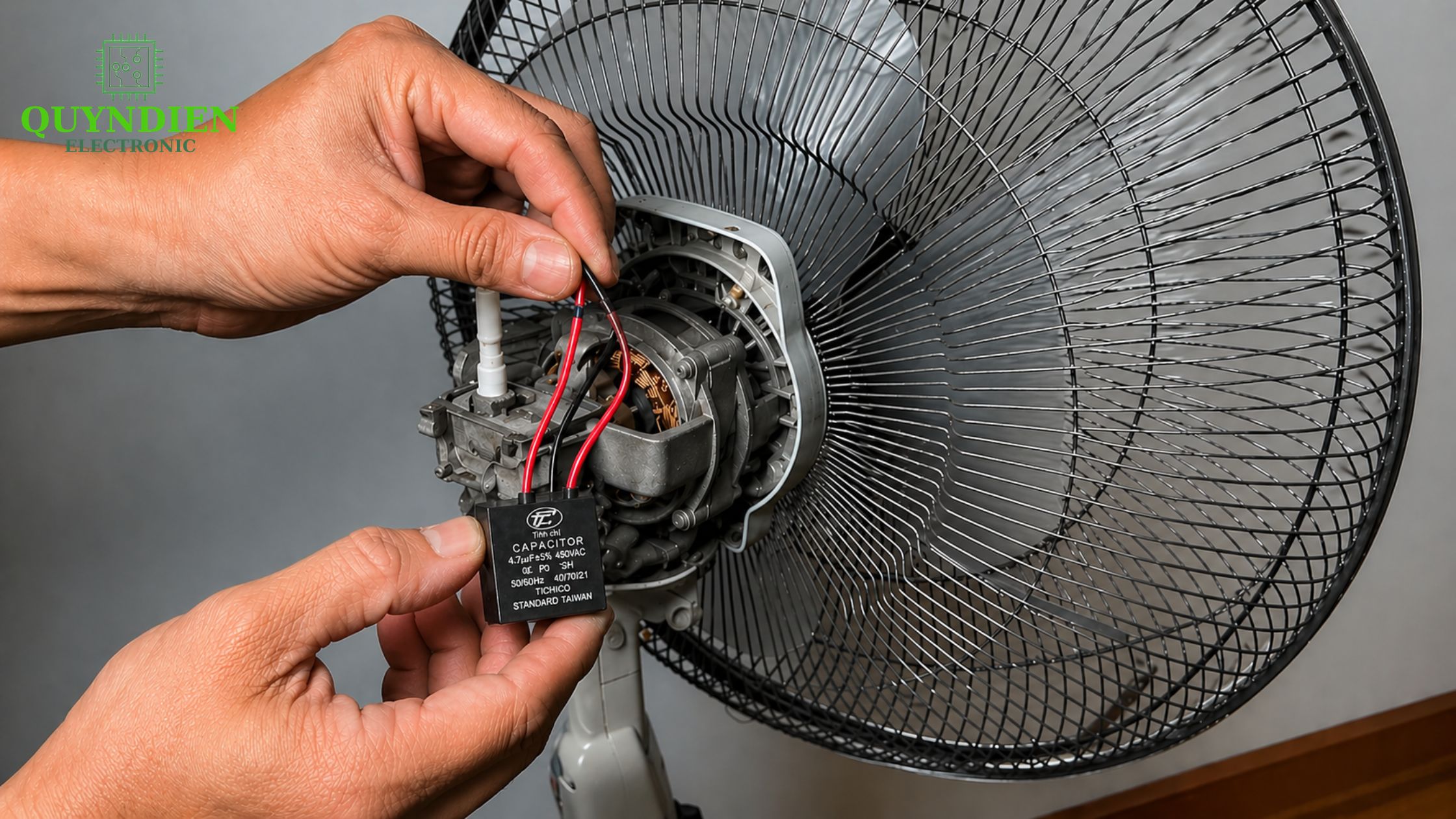Phân biệt tụ ngậm và tụ đề khi sửa quạt điện dân dụng