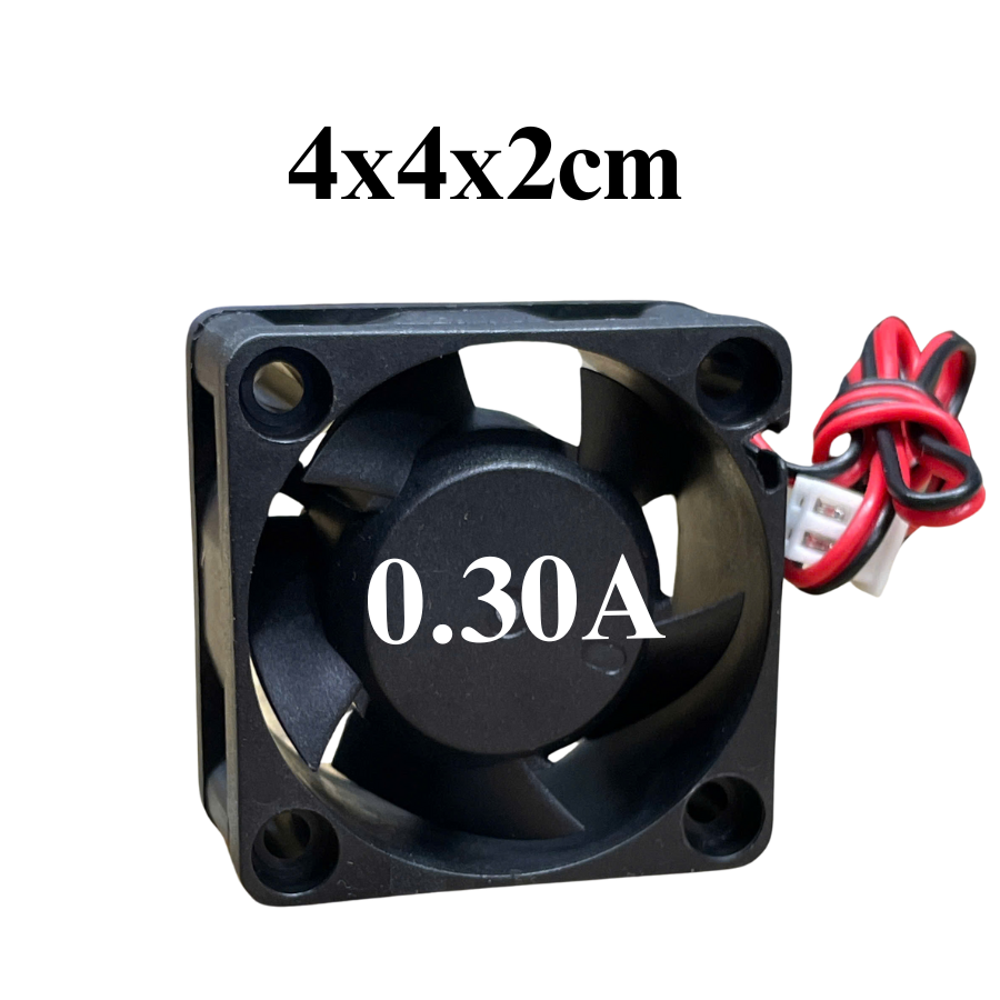 Quạt Tản Nhiệt mới 12VDC 4x4x2 cm dòng 0.20A-0.3A