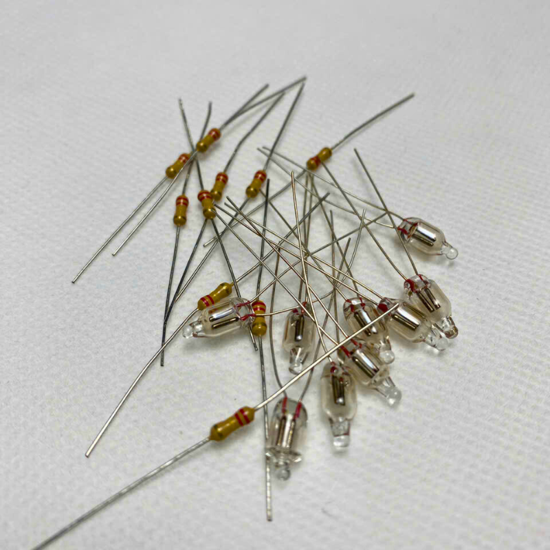 Bóng đèn báo nồi cơm điện Đèn tín hiệu neon 220v kèm điện trở 220k