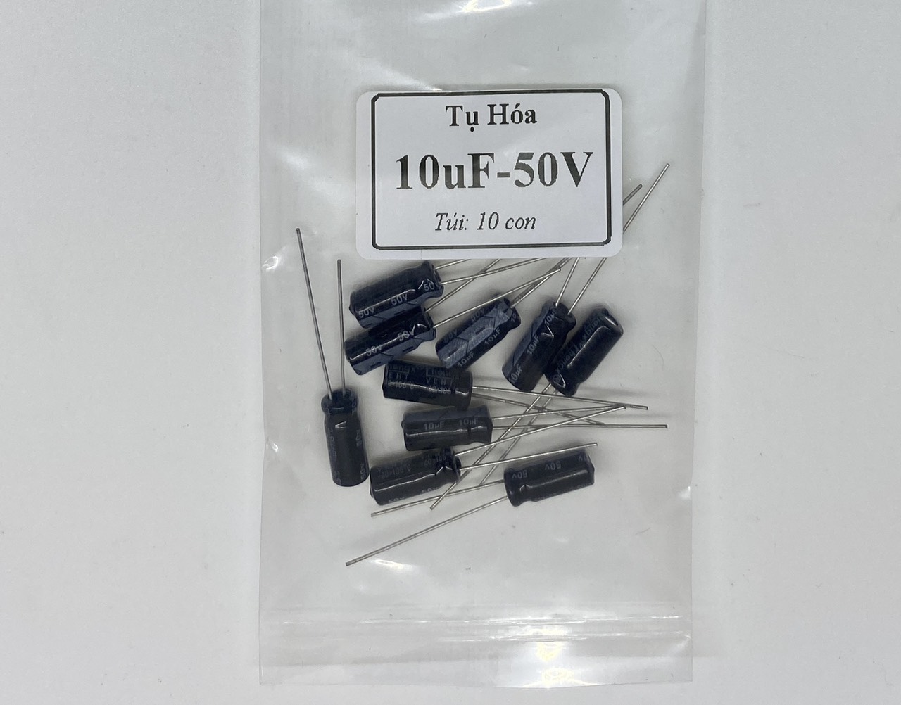 Tụ hóa 50v-1uf 2.2uf 4.7uf 10uf 47uf