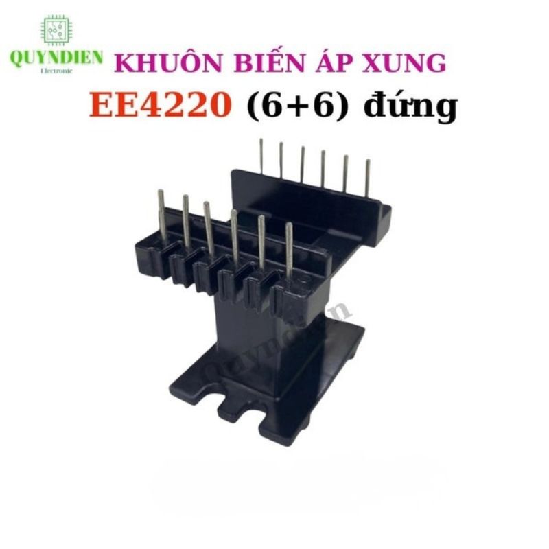 Khuôn Biến Áp EE4220 Đứng (6+6 Chân)