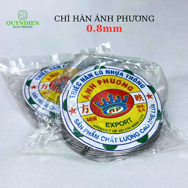 Chì hàn ÁNH PHƯƠNG Cuộn 80gr 0.8mm (Thiếc Hàn)