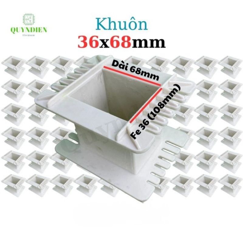 Khuôn Nhựa Quấn Biến Áp Fe Silic 36x68mm