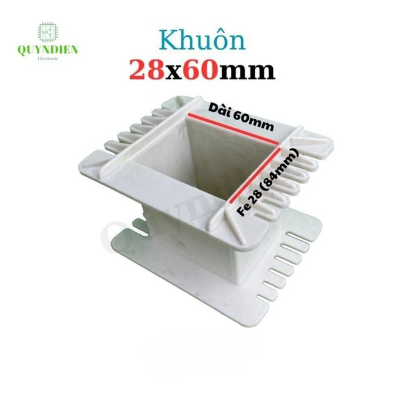 Khuôn Nhựa Quấn Biến Áp Fe Silic 28x60mm