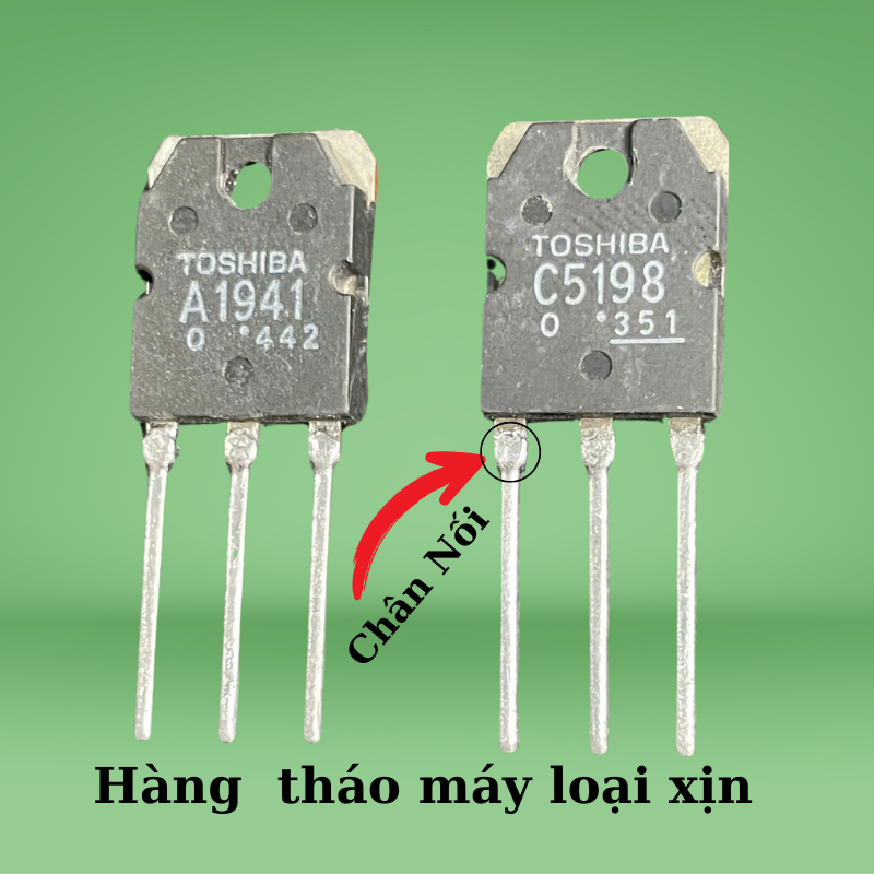 sò công suất A1941 C5198 140V 100W hàng tháo máy lưng đồng