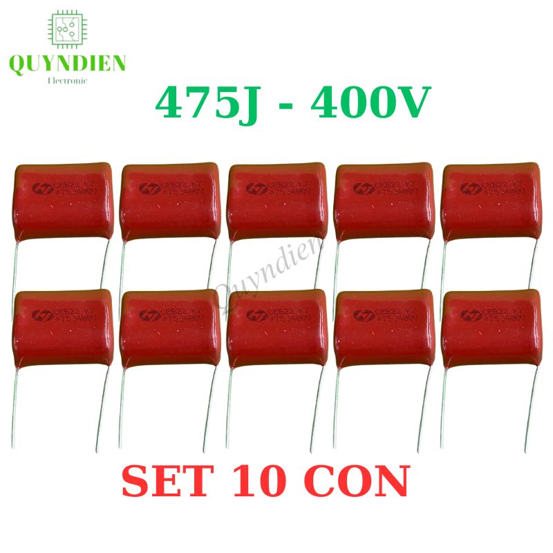 Tụ Kẹo nâu đỏ CBB22 475J-400V