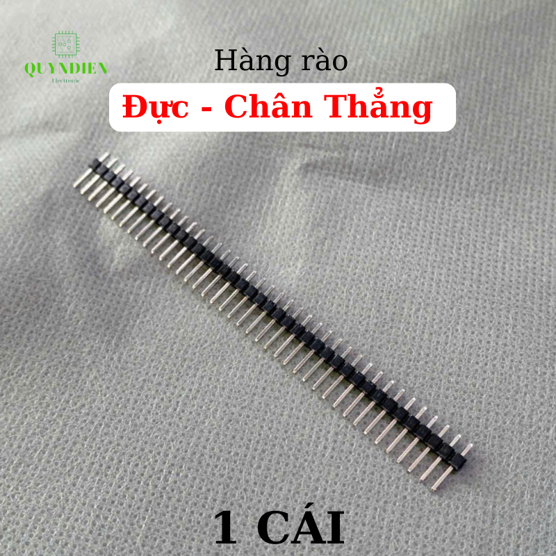 Hàng Rào Đực, Đơn, Chân Thẳng, 40 Chân (Header 2.54 40Pin)