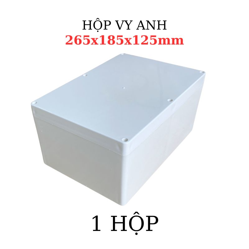 Hộp Nhựa Vy Anh 265x185x125mm Màu Trắng Nắp Đục