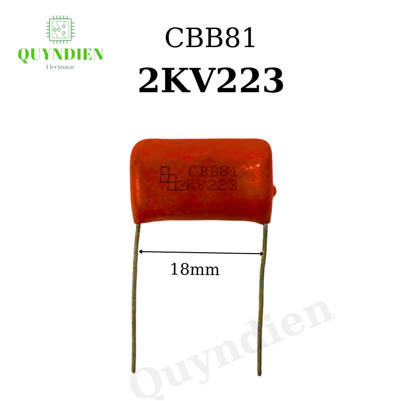 Tụ Kẹo Nâu Đỏ CBB81 2KV223