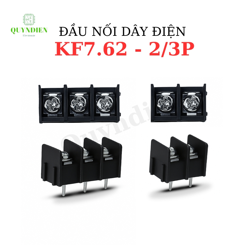 Đầu Nối Dây Điện, Cầu Đấu Dây Domino (Terminal) KF7.62 - 2P/3P