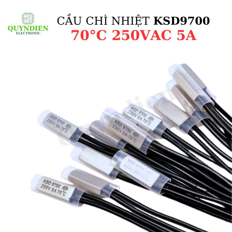 Cầu Chì Nhiệt KSD9700 90 độ 250VAC 5A