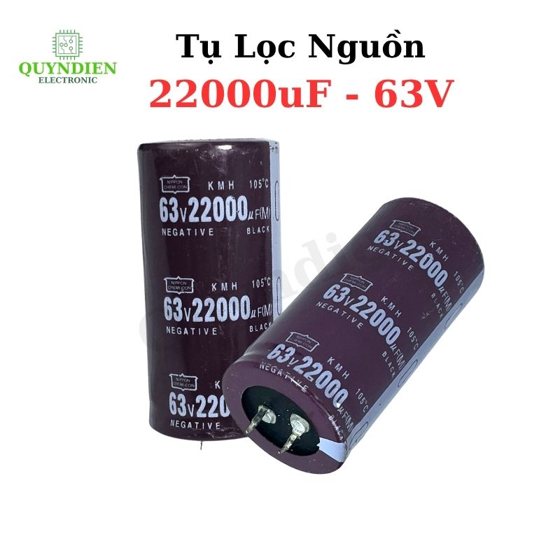 Tụ Lọc Nguồn 22000uF 63V Nâu