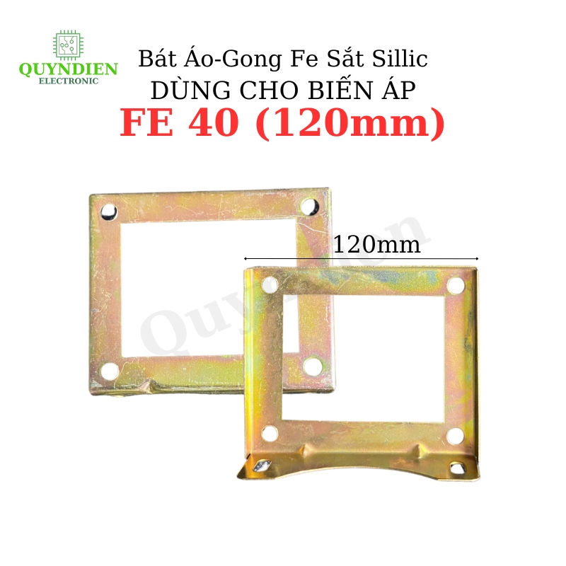 Bát Áo Gong Fe sắt sillic cho Fe 40mm lỗ dùng trong máy Biến Áp