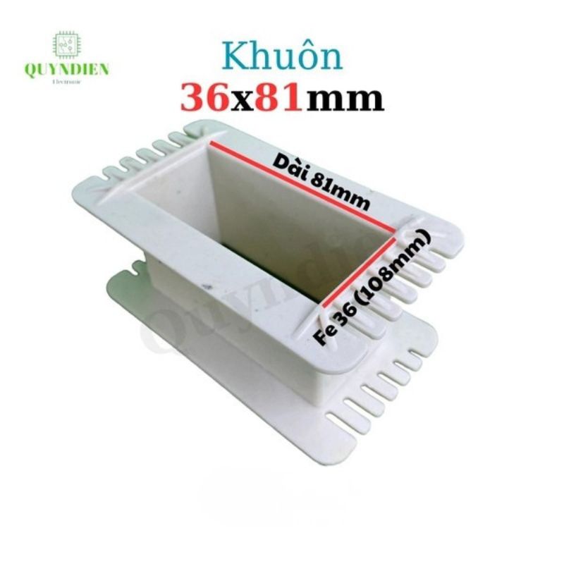 Khuôn Nhựa Quấn Biến Áp Fe Silic 36x81mm