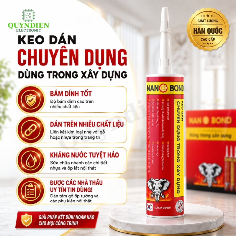Keo Dán Đa Năng Nano Bond 300ml - Thùng 24 Chai
