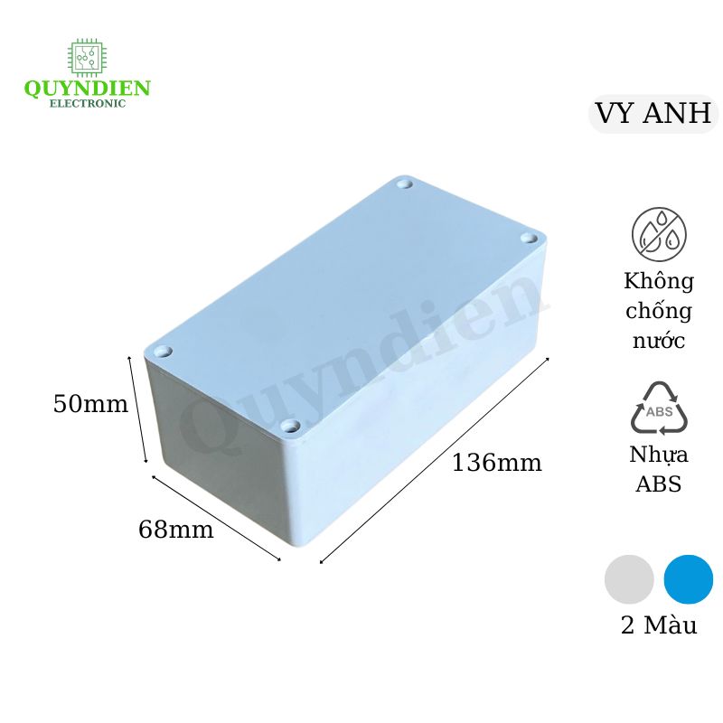 Hộp Nhựa ABS Vy Anh 136x68x50mm