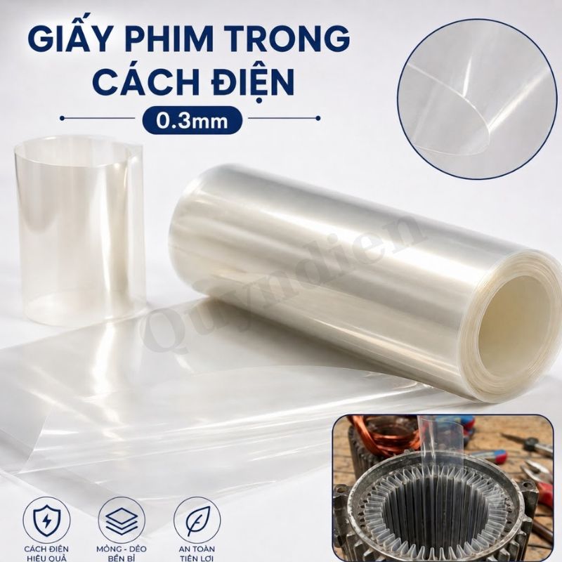 Giấy Cách Điện Phim Trong Dày 0.3mm