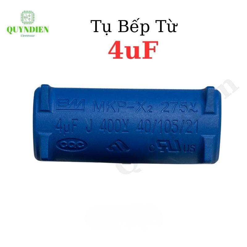 Tụ Bếp Từ 4uF 275VAC 400VDC Loại Đứng