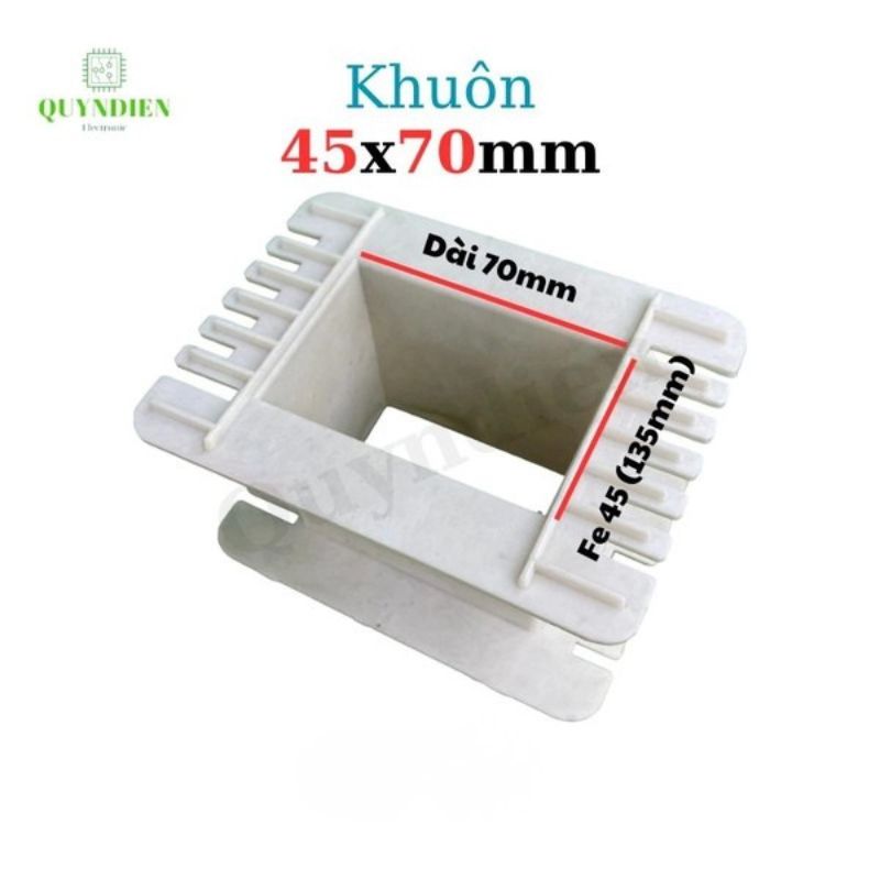 Khuôn Nhựa Quấn Biến Áp Fe Silic 45x70mm