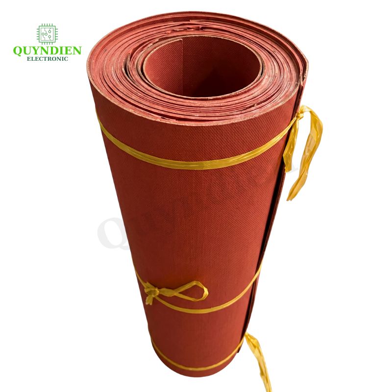 Giấy Cách Điện Làm Khuôn Biến Áp Dày 1mm Màu Đỏ