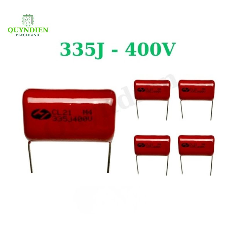 Tụ Kẹo Nâu Đỏ CL21 335J 400V
