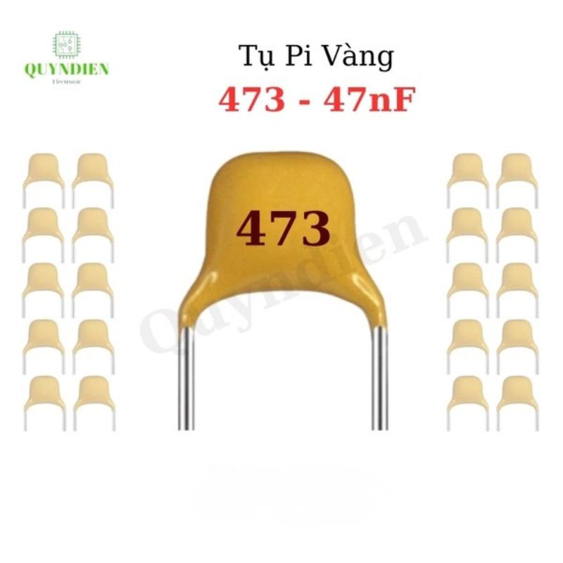 Tụ Pi 473 47uF-50V Vàng
