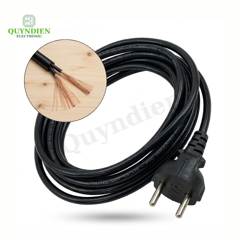 Dây Nguồn Lõi Đồng Dài 2 Mét