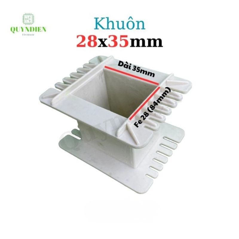 Khuôn Nhựa Quấn Biến Áp Fe Silic 28x35mm