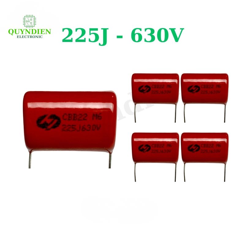 Tụ Kẹo Nâu Đỏ CBB22 225J 630V