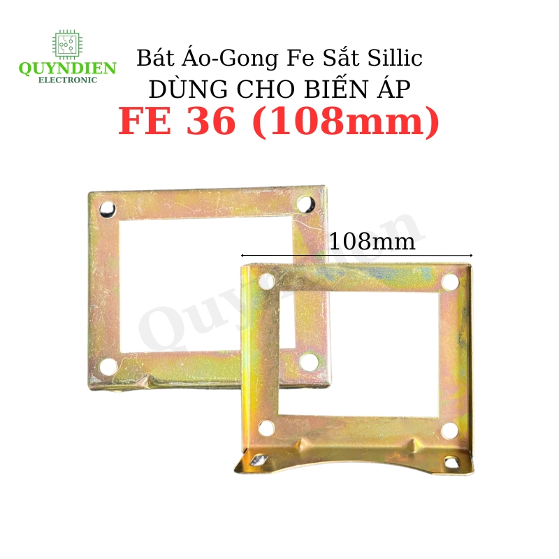 Bát Áo Gong Fe sắt sillic cho Fe 36mm lỗ dùng trong máy Biến Áp