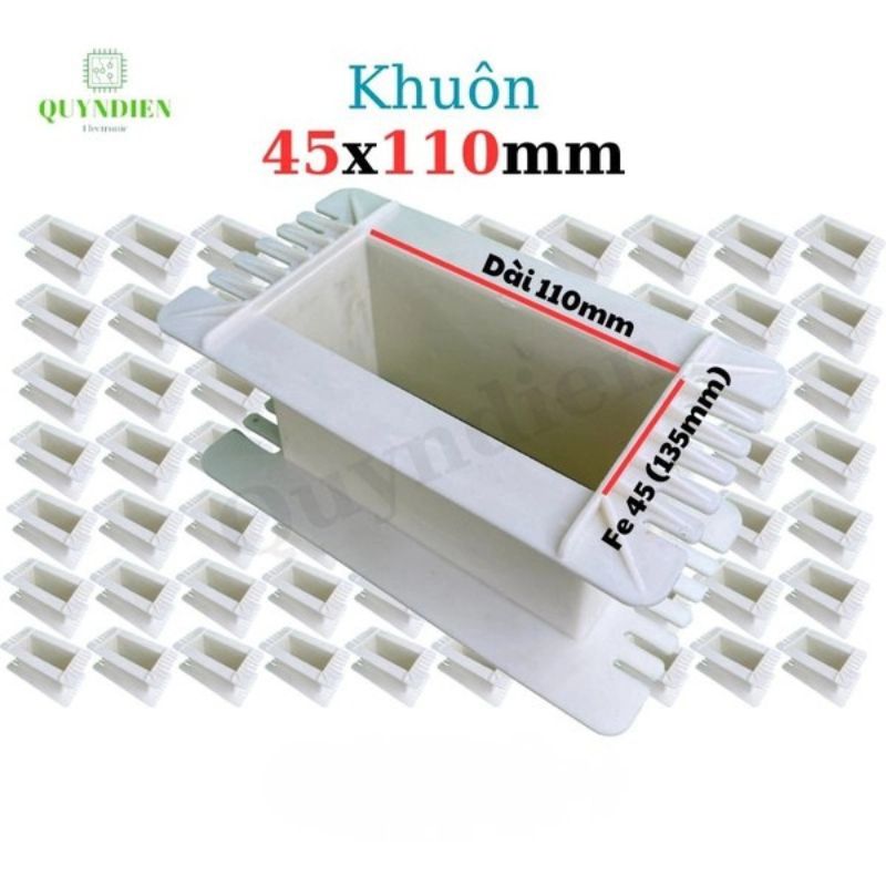 Khuôn Nhựa Quấn Biến Áp Fe Silic 45x110mm