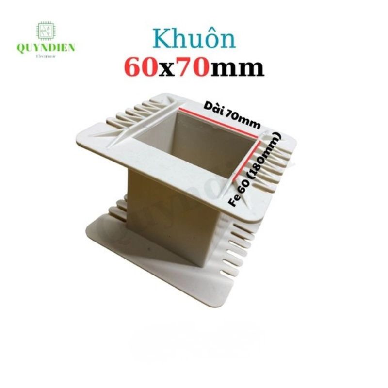 Khuôn Nhựa Quấn Biến Áp Fe Silic 60x70mm