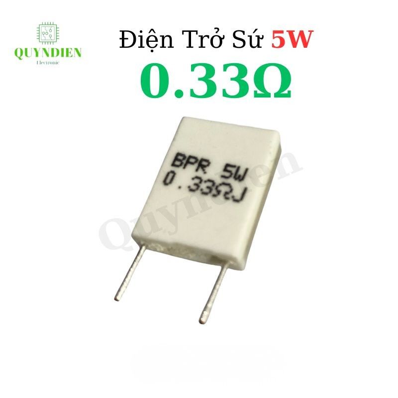 Điện Trở Sứ Đứng 5W - 0.33R - 10 Con