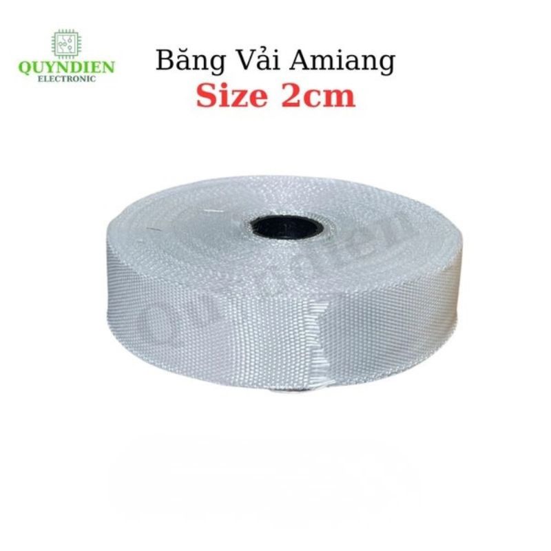Băng Vải Amiang Cách Điện Chống Cháy - Cuộn 30 Mét