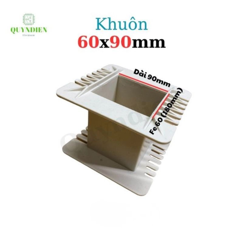 Khuôn Nhựa Quấn Biến Áp Fe Silic 60x90mm
