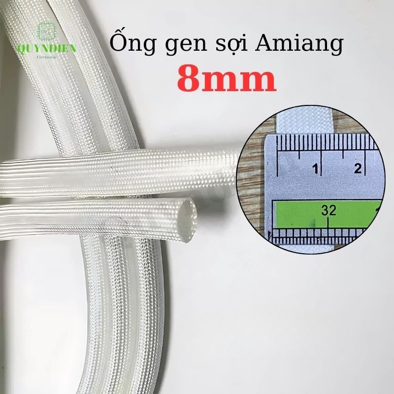 Ống Gen Amiang Sợi Thuỷ Tinh Size 8mm - Cuộn 100 Mét