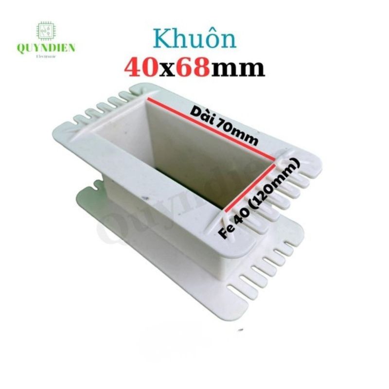 Khuôn Nhựa Quấn Biến Áp Fe Silic 40x68mm