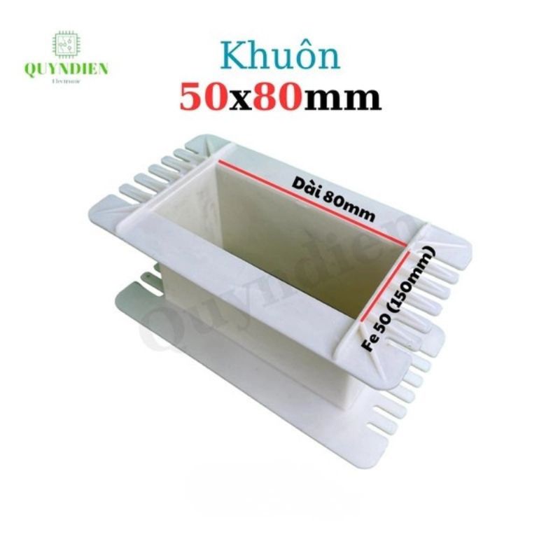 Khuôn Nhựa Quấn Biến Áp Fe Silic 50x80mm