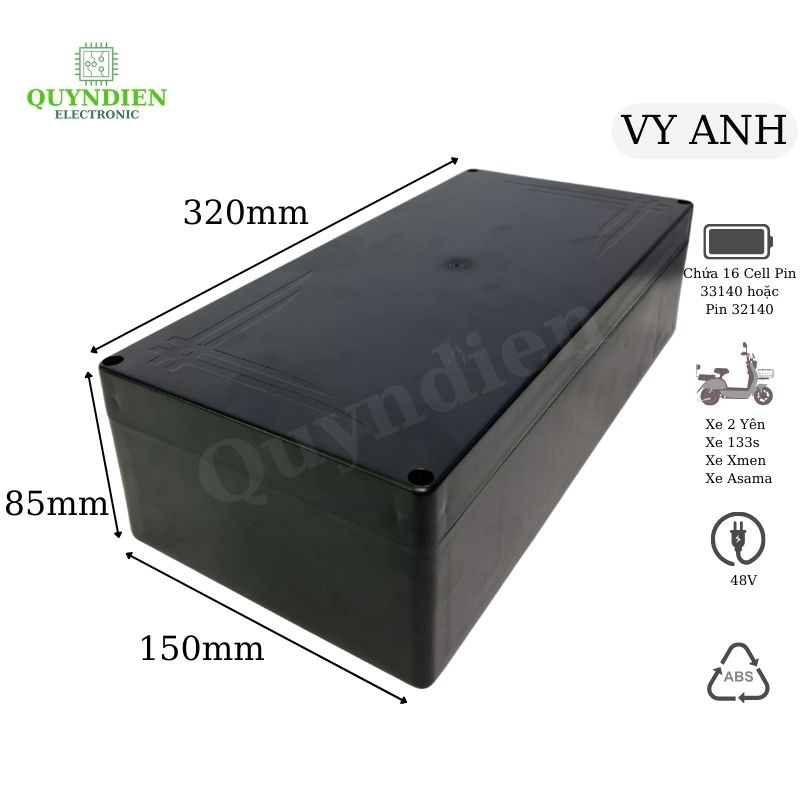 Hộp Đựng Pin Xe Điện Vy Anh 16s 1p 48V 15A