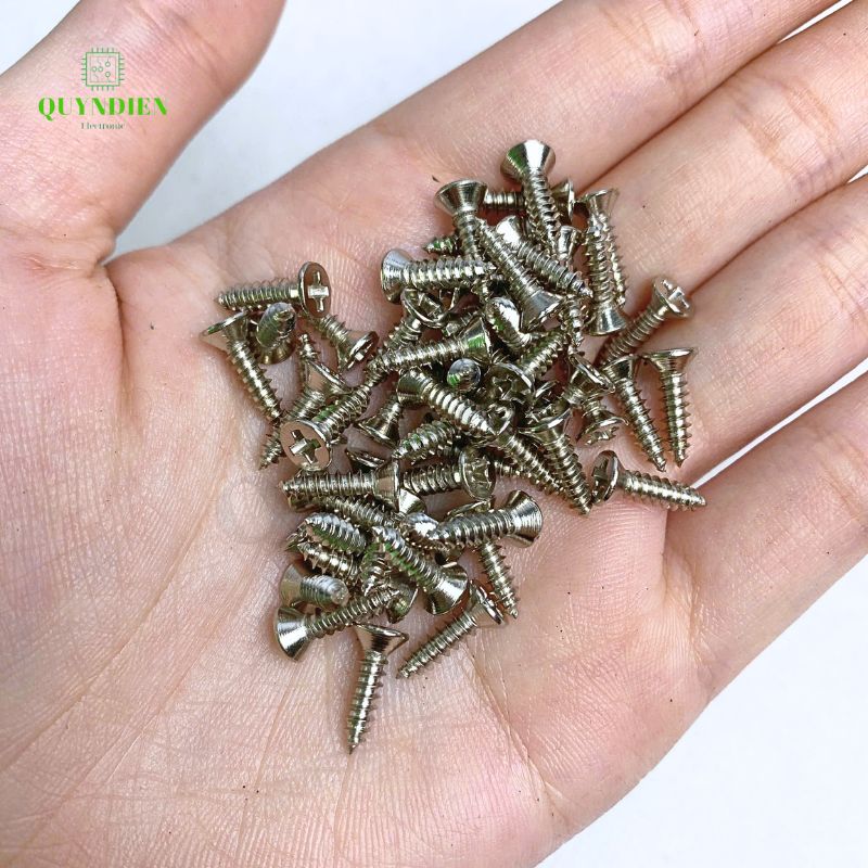 Ốc vít Thái M3x11mm ren xoắn đầu Col dài 11mm - 1.000 Con