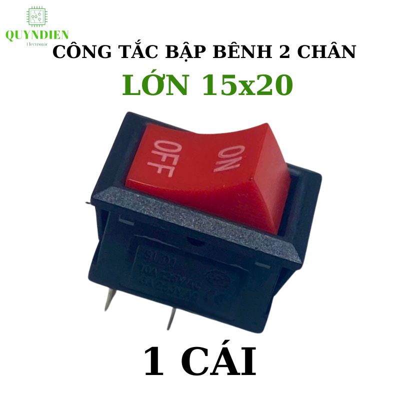 Công tắc bập bênh 2 chân KCD1 - 20x15mm loại Lớn