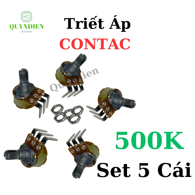 Biến trở Triết áp volum công tắc WH148 B500K